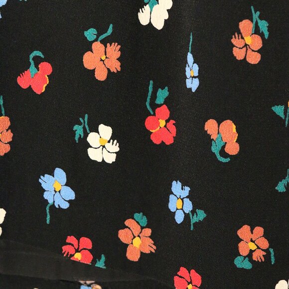 Madewell Button-Down Cami in Pressed Flowers 2 Manet True Black Vintage Inspired - Picture 13 of 15